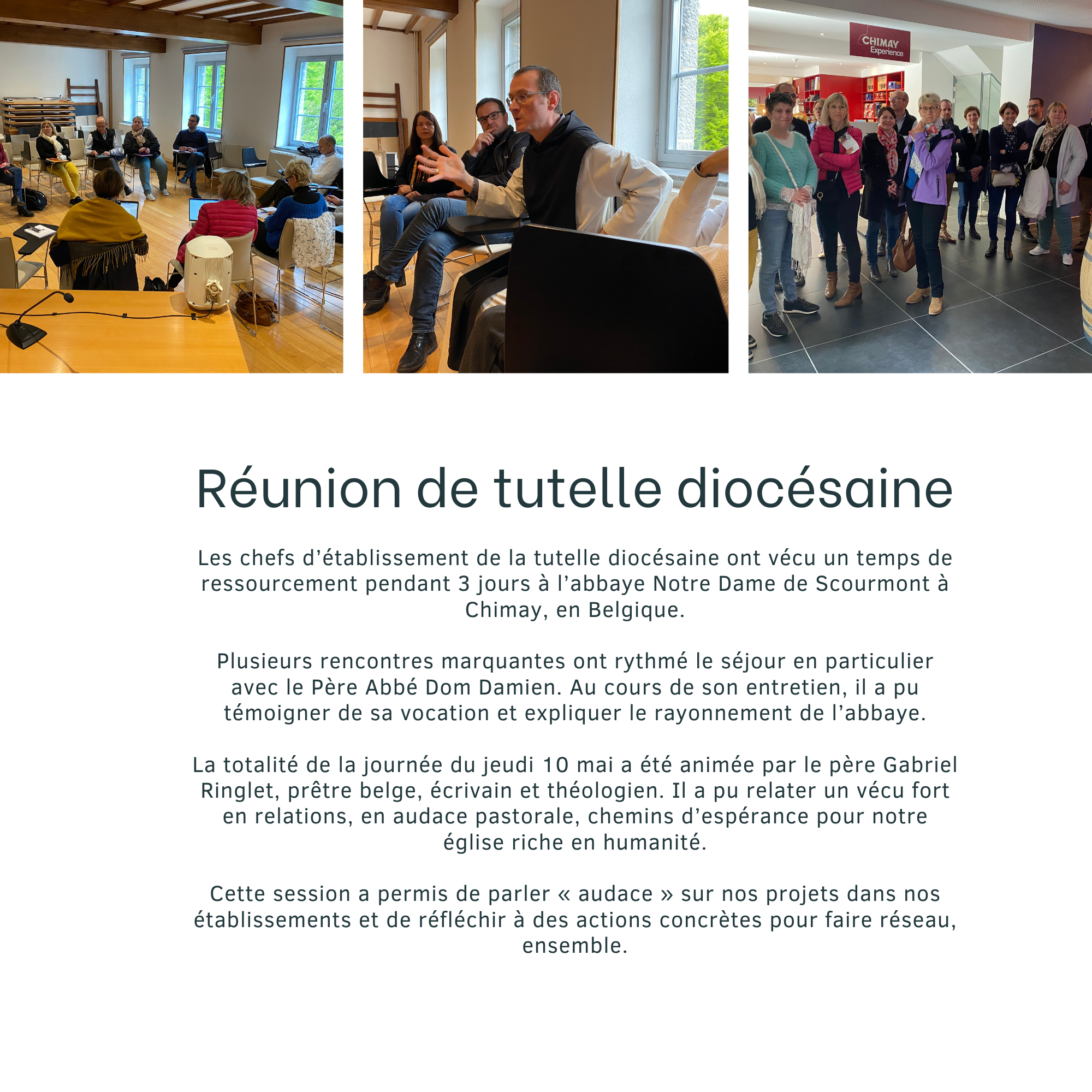 Un temps de ressourcement pour les chefs d&rsquo;établissement de la tutelle diocésaine